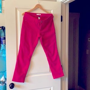 Pink Ankle Jeans